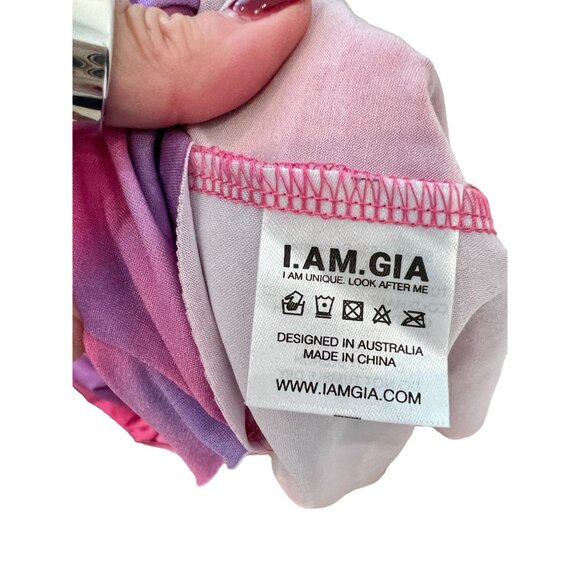 I.AM.GIA Zaria Pink Cutout Mini Dress Two-Piece Look -Size XXS - Picture 4 of 8